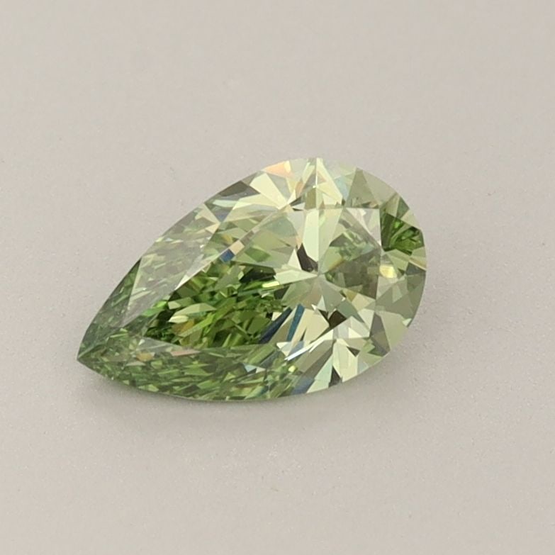 Loose Diamond - PEAR 0.54ct Fancy Vivid Green VS1: Loose Diamond - PEAR 0.54ct Fancy Vivid Green VS1 Source: This is a real non-mined Diamond that has been grown in a lab Shape: PEAR Carats: 0.54 Color: Fancy Vivid Green Certification: IGI Video: