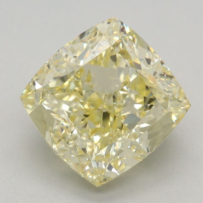 Loose Diamond - CUSHION MODIFIED 1.53ct Fancy Intense Yellow VS1: Loose Diamond - CUSHION MODIFIED 1.53ct Fancy Intense Yellow VS1 Source: This is a real non-mined Diamond that has been grown in a lab Shape: CUSHION MODIFIED Carats: 1.53 Color: Fancy Intense