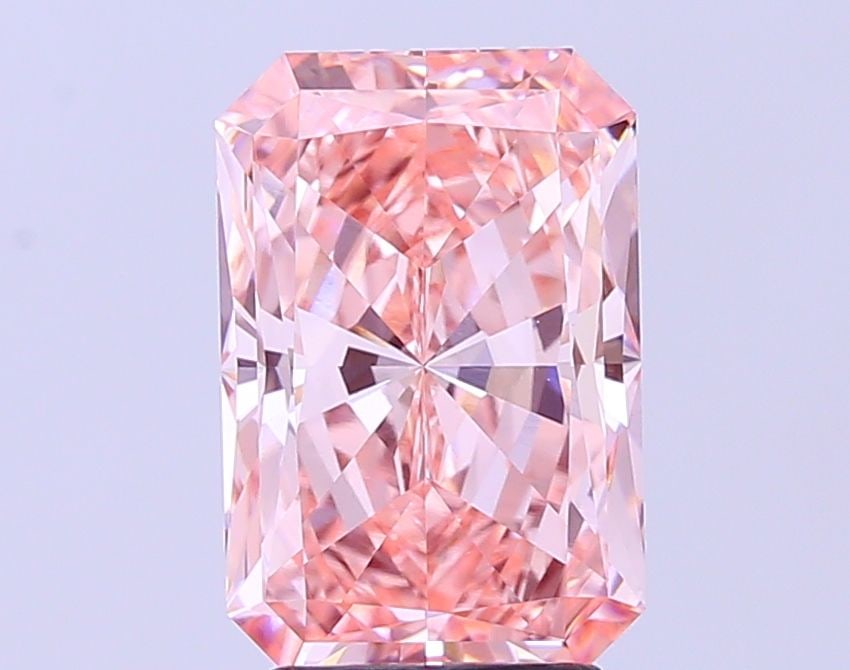 Loose Diamond - RADIANT 3.49ct Fancy Vivid Pink VVS2: Loose Diamond - RADIANT 3.49ct Fancy Vivid Pink VVS2 Source: This is a real non-mined Diamond that has been grown in a lab Shape: RADIANT Carats: 3.49 Color: Fancy Vivid Pink Certification: IGI Video:
