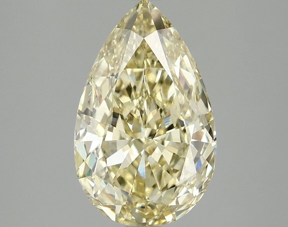 Loose Diamond - PEAR 3.09ct Fancy Intense Yellow VS1: Loose Diamond - PEAR 3.09ct Fancy Intense Yellow VS1 Source: This is a real non-mined Diamond that has been grown in a lab Shape: PEAR Carats: 3.09 Color: Fancy Intense Yellow Certification: IGI Video