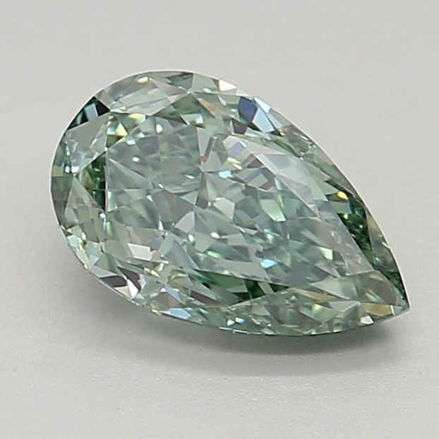 Loose Diamond - PEAR 1.14ct Fancy Vivid Green VVS2: Loose Diamond - PEAR 1.14ct Fancy Vivid Green VVS2 Source: This is a real non-mined Diamond that has been grown in a lab Shape: PEAR Carats: 1.14 Color: Fancy Vivid Green Certification: IGI Video:
