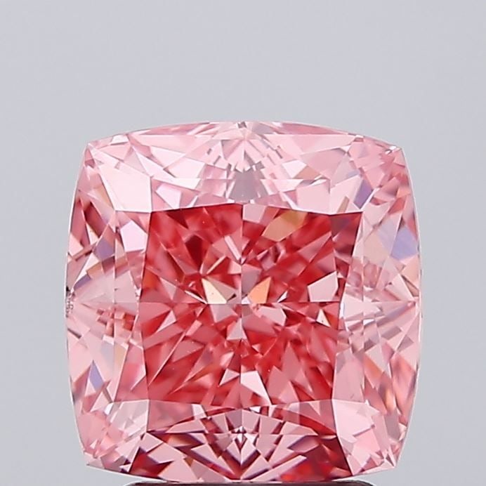 Loose Diamond - CUSHION MODIFIED 3.04ct Fancy Vivid Pink VS1: Loose Diamond - CUSHION MODIFIED 3.04ct Fancy Vivid Pink VS1 Source: This is a real non-mined Diamond that has been grown in a lab Shape: CUSHION MODIFIED Carats: 3.04 Color: Fancy Vivid Pink Certific
