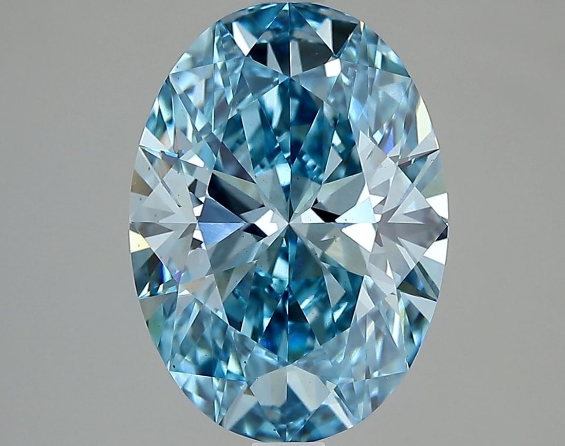 Loose Diamond - OVAL 3.01ct Fancy Vivid Blue VS1: Loose Diamond - OVAL 3.01ct Fancy Vivid Blue VS1 Source: This is a real non-mined Diamond that has been grown in a lab Shape: OVAL Carats: 3.01 Color: Fancy Vivid Blue Certification: IGI Video: