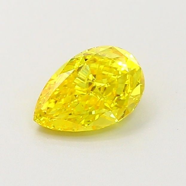 Loose Diamond - PEAR 0.59ct Fancy Vivid Yellow VS1: Loose Diamond - PEAR 0.59ct Fancy Vivid Yellow VS1 Source: This is a real non-mined Diamond that has been grown in a lab Shape: PEAR Carats: 0.59 Color: Fancy Vivid Yellow Certification: IGI Video:
