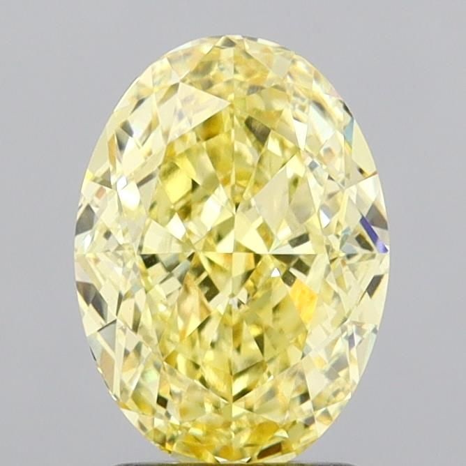 Loose Diamond - OVAL 2.54ct Fancy Intense Yellow VVS2: Loose Diamond - OVAL 2.54ct Fancy Intense Yellow VVS2 Source: This is a real non-mined Diamond that has been grown in a lab Shape: OVAL Carats: 2.54 Color: Fancy Intense Yellow Certification: IGI Vide