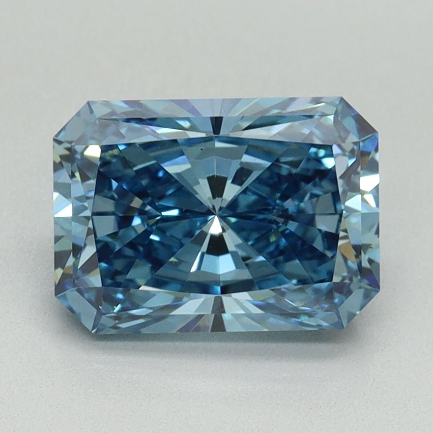 Loose Diamond - RADIANT 1.97ct Fancy Vivid Blue VS1: Loose Diamond - RADIANT 1.97ct Fancy Vivid Blue VS1 Source: This is a real non-mined Diamond that has been grown in a lab Shape: RADIANT Carats: 1.97 Color: Fancy Vivid Blue Certification: IGI Video: