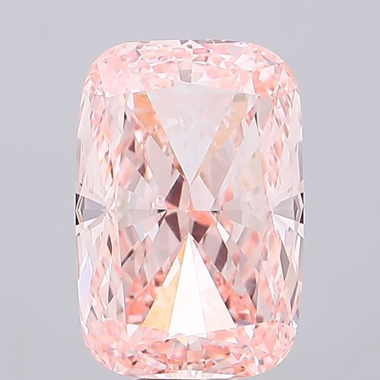 Loose Diamond - CUSHION MODIFIED 14.07ct Fancy Intense Pink VVS2: Loose Diamond - CUSHION MODIFIED 14.07ct Fancy Intense Pink VVS2 Source: This is a real non-mined Diamond that has been grown in a lab Shape: CUSHION MODIFIED Carats: 14.07 Color: Fancy Intense Pink C