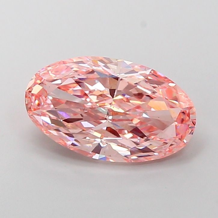 Loose Diamond - OVAL 4.33ct Fancy Vivid Pink VS2: Loose Diamond - OVAL 4.33ct Fancy Vivid Pink VS2 Source: This is a real non-mined Diamond that has been grown in a lab Shape: OVAL Carats: 4.33 Color: Fancy Vivid Pink Certification: IGI Video: