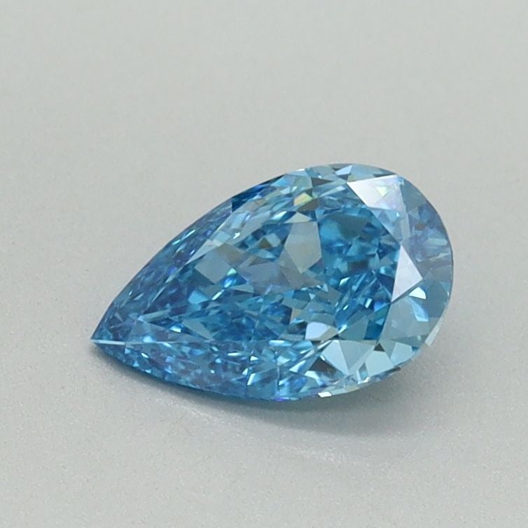 Loose Diamond - PEAR 0.57ct Fancy Vivid Blue VVS2: Loose Diamond - PEAR 0.57ct Fancy Vivid Blue VVS2 Source: This is a real non-mined Diamond that has been grown in a lab Shape: PEAR Carats: 0.57 Color: Fancy Vivid Blue Certification: IGI Video: