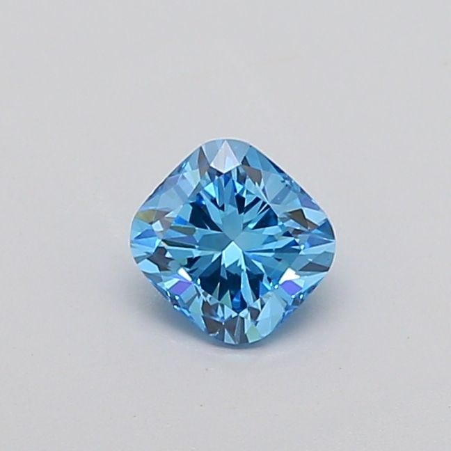 Loose Diamond - CUSHION MODIFIED 0.91ct Fancy Vivid Blue VS1: Loose Diamond - CUSHION MODIFIED 0.91ct Fancy Vivid Blue VS1 Source: This is a real non-mined Diamond that has been grown in a lab Shape: CUSHION MODIFIED Carats: 0.91 Color: Fancy Vivid Blue Certific