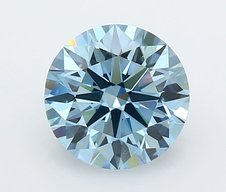 Ideal Loose Diamond - ROUND 2.5ct Fancy Vivid Blue VVS2: Ideal Loose Diamond - ROUND 2.5ct Fancy Vivid Blue VVS2 Source: This is a real non-mined Diamond that has been grown in a lab Shape: ROUND Carats: 2.5 Color: Fancy Vivid Blue Certification: IGI Video: