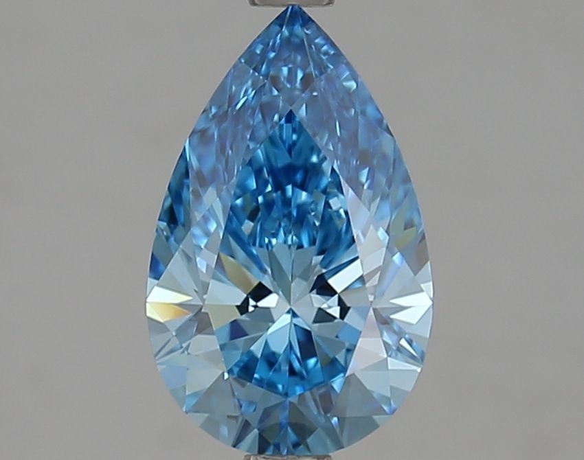 Loose Diamond - PEAR 1.8ct Fancy Vivid Blue VVS2: Loose Diamond - PEAR 1.8ct Fancy Vivid Blue VVS2 Source: This is a real non-mined Diamond that has been grown in a lab Shape: PEAR Carats: 1.8 Color: Fancy Vivid Blue Certification: IGI Video: