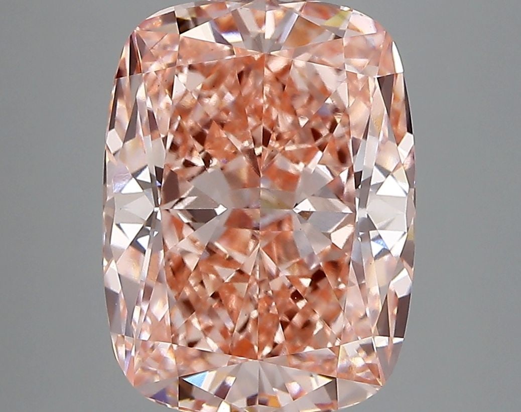 Loose Diamond - CUSHION MODIFIED 5.11ct Fancy Intense Pink VS1: Loose Diamond - CUSHION MODIFIED 5.11ct Fancy Intense Pink VS1 Source: This is a real non-mined Diamond that has been grown in a lab Shape: CUSHION MODIFIED Carats: 5.11 Color: Fancy Intense Pink Cert
