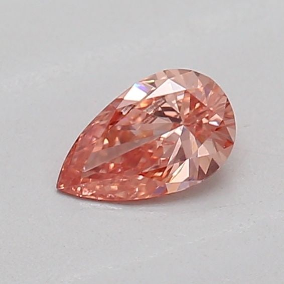 Loose Diamond - PEAR 0.16ct Fancy Vivid Brownish Pink VS1: Loose Diamond - PEAR 0.16ct Fancy Vivid Brownish Pink VS1 Source: This is a real non-mined Diamond that has been grown in a lab Shape: PEAR Carats: 0.16 Color: Fancy Vivid Brownish Pink Certification: