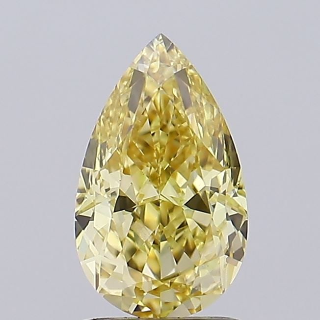 Loose Diamond - PEAR 1.72ct Fancy Intense Yellow VS1: Loose Diamond - PEAR 1.72ct Fancy Intense Yellow VS1 Source: This is a real non-mined Diamond that has been grown in a lab Shape: PEAR Carats: 1.72 Color: Fancy Intense Yellow Certification: IGI Video
