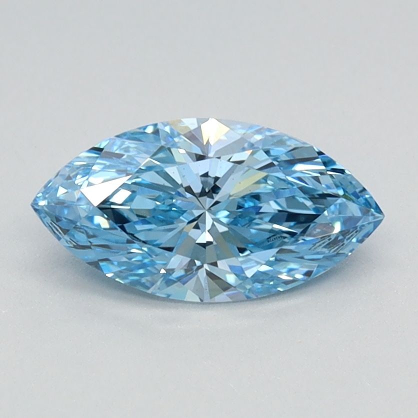 Loose Diamond - MARQUISE 0.71ct Fancy Vivid Blue VS2: Loose Diamond - MARQUISE 0.71ct Fancy Vivid Blue VS2 Source: This is a real non-mined Diamond that has been grown in a lab Shape: MARQUISE Carats: 0.71 Color: Fancy Vivid Blue Certification: IGI Video