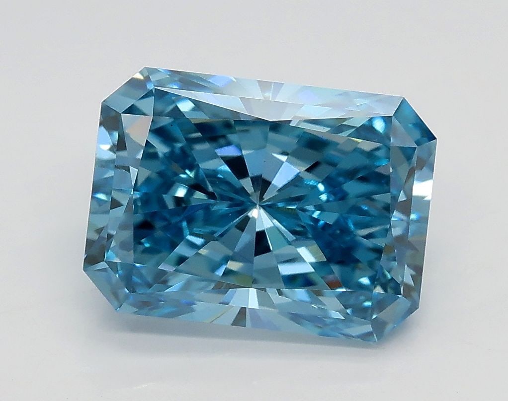 Loose Diamond - RADIANT 2.52ct Fancy Vivid Blue VS1: Loose Diamond - RADIANT 2.52ct Fancy Vivid Blue VS1 Source: This is a real non-mined Diamond that has been grown in a lab Shape: RADIANT Carats: 2.52 Color: Fancy Vivid Blue Certification: IGI