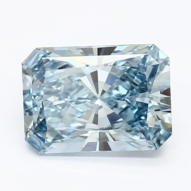Loose Diamond - RADIANT 1.3ct Fancy Intense Blue VVS2: Loose Diamond - RADIANT 1.3ct Fancy Intense Blue VVS2 Source: This is a real non-mined Diamond that has been grown in a lab Shape: RADIANT Carats: 1.3 Color: Fancy Intense Blue Certification: IGI