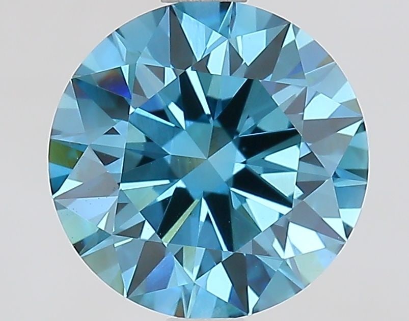 Ideal Loose Diamond - ROUND 2.06ct Fancy Vivid Blue VVS2: Ideal Loose Diamond - ROUND 2.06ct Fancy Vivid Blue VVS2 Source: This is a real non-mined Diamond that has been grown in a lab Shape: ROUND Carats: 2.06 Color: Fancy Vivid Blue Certification: IGI Vide
