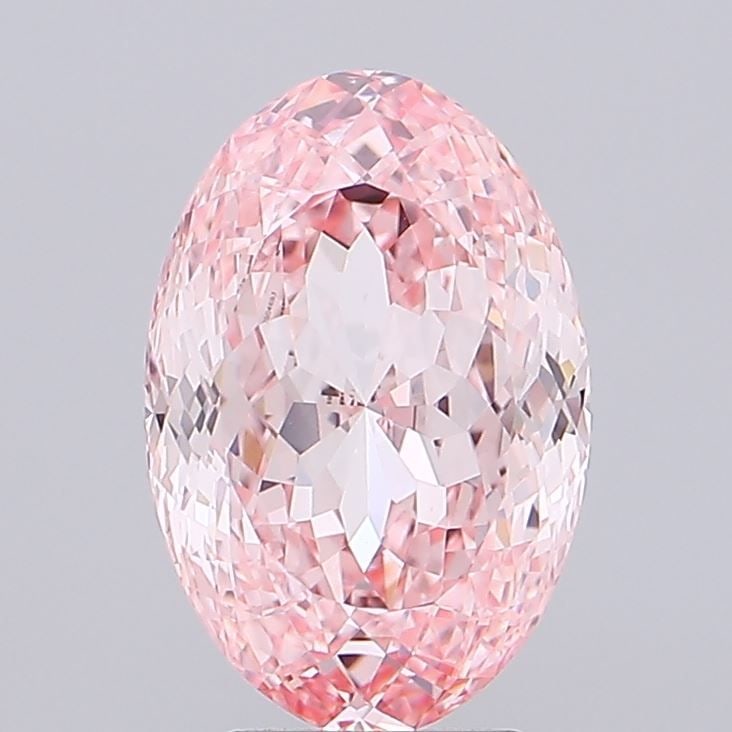 Loose Diamond - OVAL 4.11ct Fancy Vivid Pink VVS2: Loose Diamond - OVAL 4.11ct Fancy Vivid Pink VVS2 Source: This is a real non-mined Diamond that has been grown in a lab Shape: OVAL Carats: 4.11 Color: Fancy Vivid Pink Certification: IGI Video: