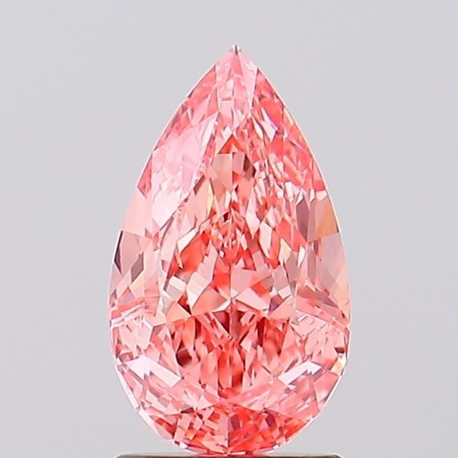 Loose Diamond - PEAR 1.78ct Fancy Vivid Pink VS1: Loose Diamond - PEAR 1.78ct Fancy Vivid Pink VS1 Source: This is a real non-mined Diamond that has been grown in a lab Shape: PEAR Carats: 1.78 Color: Fancy Vivid Pink Certification: IGI Video: