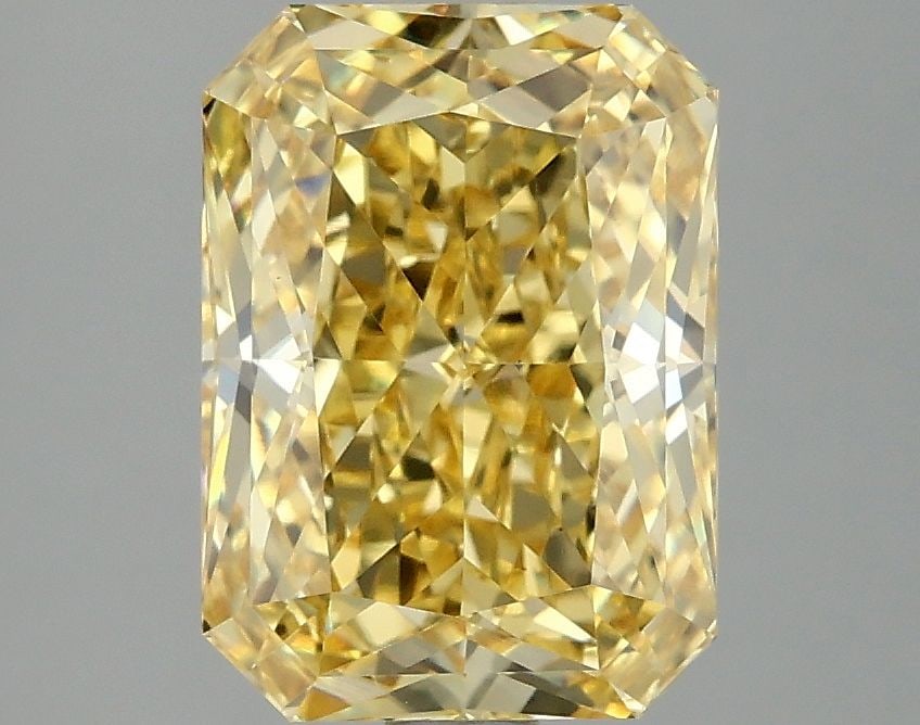 Loose Diamond - RADIANT 3.1ct Fancy Intense Yellow VS1: Loose Diamond - RADIANT 3.1ct Fancy Intense Yellow VS1 Source: This is a real non-mined Diamond that has been grown in a lab Shape: RADIANT Carats: 3.1 Color: Fancy Intense Yellow Certification: IGI V