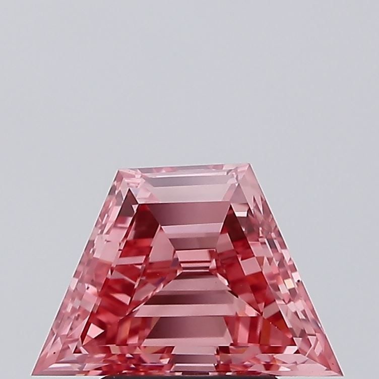 Loose Diamond - TRAPEZOID 2.05ct Fancy Vivid Pink VS1: Loose Diamond - TRAPEZOID 2.05ct Fancy Vivid Pink VS1 Source: This is a real non-mined Diamond that has been grown in a lab Shape: TRAPEZOID Carats: 2.05 Color: Fancy Vivid Pink Certification: IGI Vid