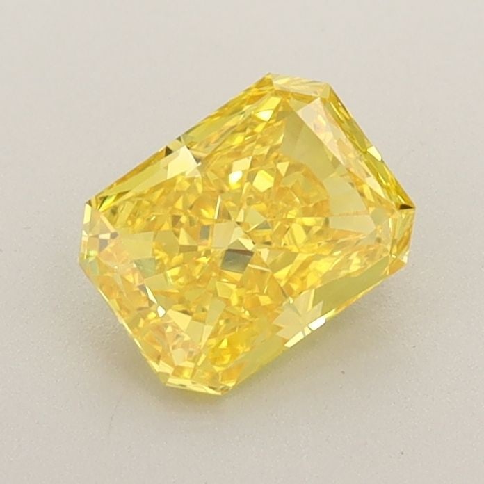 Loose Diamond - RADIANT 0.76ct Fancy Vivid Yellow VVS2: Loose Diamond - RADIANT 0.76ct Fancy Vivid Yellow VVS2 Source: This is a real non-mined Diamond that has been grown in a lab Shape: RADIANT Carats: 0.76 Color: Fancy Vivid Yellow Certification: IGI Vi