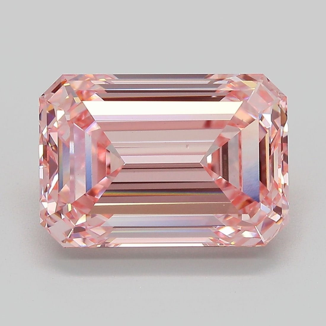 Loose Diamond - EMERALD 7.51ct Fancy Intense Pink VVS2: Loose Diamond - EMERALD 7.51ct Fancy Intense Pink VVS2 Source: This is a real non-mined Diamond that has been grown in a lab Shape: EMERALD Carats: 7.51 Color: Fancy Intense Pink Certification: IGI Vi