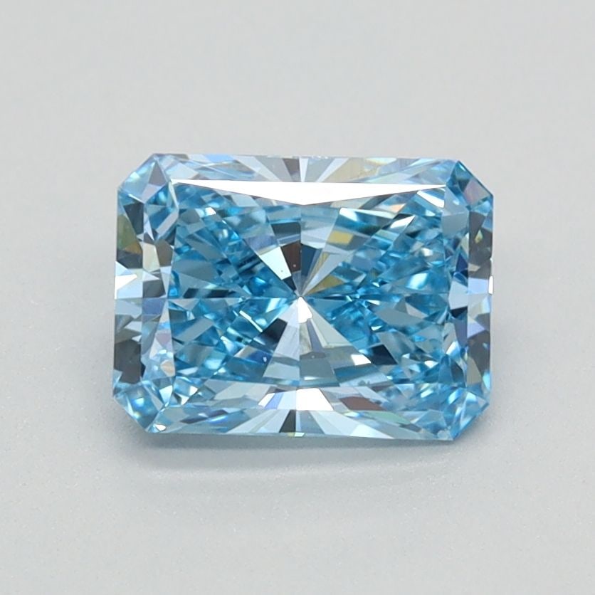 Loose Diamond - RADIANT 0.96ct Fancy Vivid Blue VVS2: Loose Diamond - RADIANT 0.96ct Fancy Vivid Blue VVS2 Source: This is a real non-mined Diamond that has been grown in a lab Shape: RADIANT Carats: 0.96 Color: Fancy Vivid Blue Certification: IGI