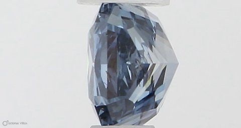 Loose Diamond - SQUARE RADIANT 0.41ct Fancy Vivid Blue SI2 (1 of 1)