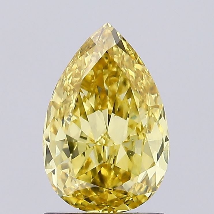 Loose Diamond - PEAR 1.2ct Fancy Intense Yellow VVS2: Loose Diamond - PEAR 1.2ct Fancy Intense Yellow VVS2 Source: This is a real non-mined Diamond that has been grown in a lab Shape: PEAR Carats: 1.2 Color: Fancy Intense Yellow Certification: IGI Video: