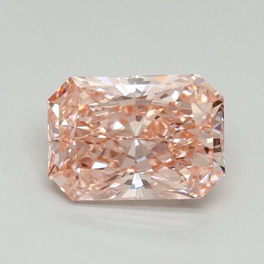 Loose Diamond - RADIANT 1.5ct Fancy Vivid Pink VS1: Loose Diamond - RADIANT 1.5ct Fancy Vivid Pink VS1 Source: This is a real non-mined Diamond that has been grown in a lab Shape: RADIANT Carats: 1.5 Color: Fancy Vivid Pink Certification: IGI Video: