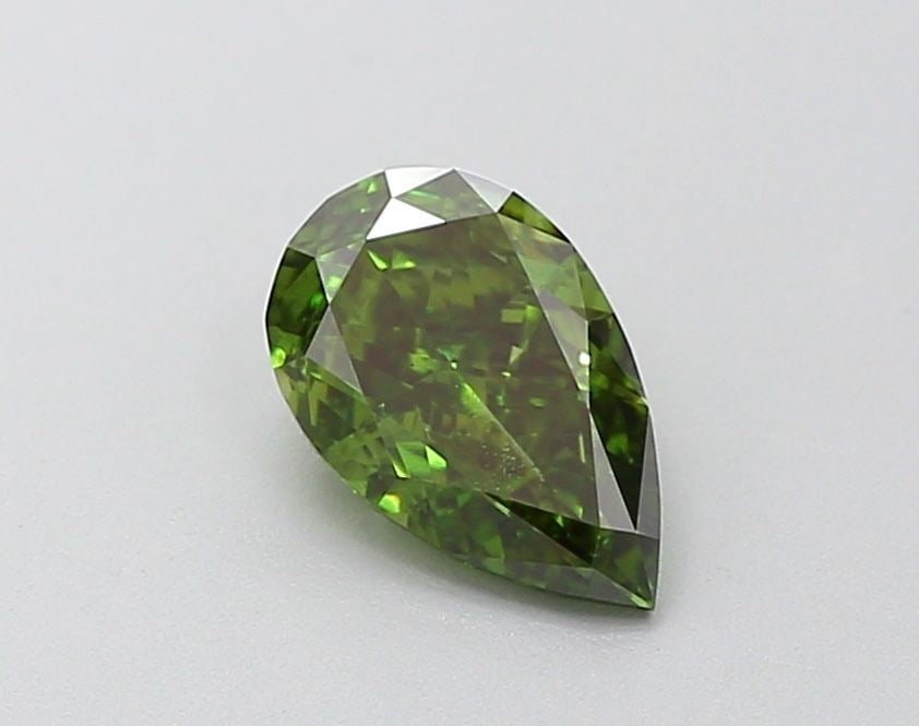 Loose Diamond - PEAR 1.1ct Fancy Vivid Green VS1: Loose Diamond - PEAR 1.1ct Fancy Vivid Green VS1 Source: This is a real non-mined Diamond that has been grown in a lab Shape: PEAR Carats: 1.1 Color: Fancy Vivid Green Certification: IGI Video: