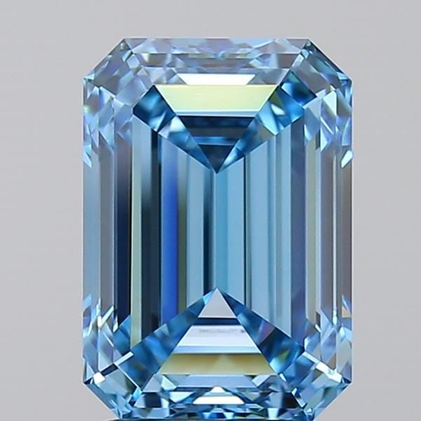 Loose Diamond - EMERALD 3.01ct Fancy Vivid Blue VVS2: Loose Diamond - EMERALD 3.01ct Fancy Vivid Blue VVS2 Source: This is a real non-mined Diamond that has been grown in a lab Shape: EMERALD Carats: 3.01 Color: Fancy Vivid Blue Certification: IGI Video: