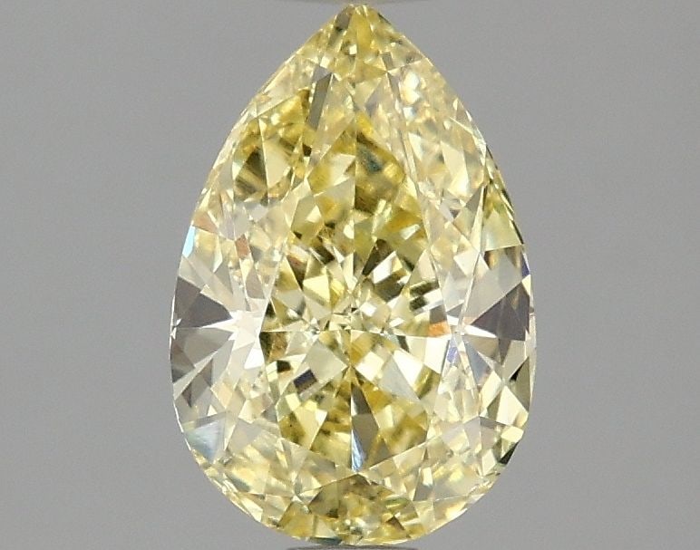 Loose Diamond - PEAR 1.56ct Fancy Intense Yellow VS1: Loose Diamond - PEAR 1.56ct Fancy Intense Yellow VS1 Source: This is a real non-mined Diamond that has been grown in a lab Shape: PEAR Carats: 1.56 Color: Fancy Intense Yellow Certification: IGI Video
