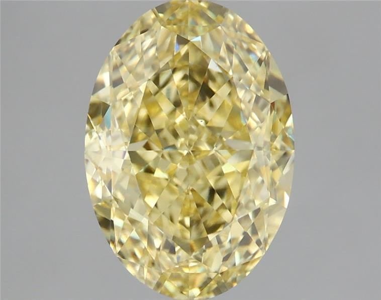 Loose Diamond - OVAL 3.59ct Fancy Vivid Yellow VS1: Loose Diamond - OVAL 3.59ct Fancy Vivid Yellow VS1 Source: This is a real non-mined Diamond that has been grown in a lab Shape: OVAL Carats: 3.59 Color: Fancy Vivid Yellow Certification: IGI Video: