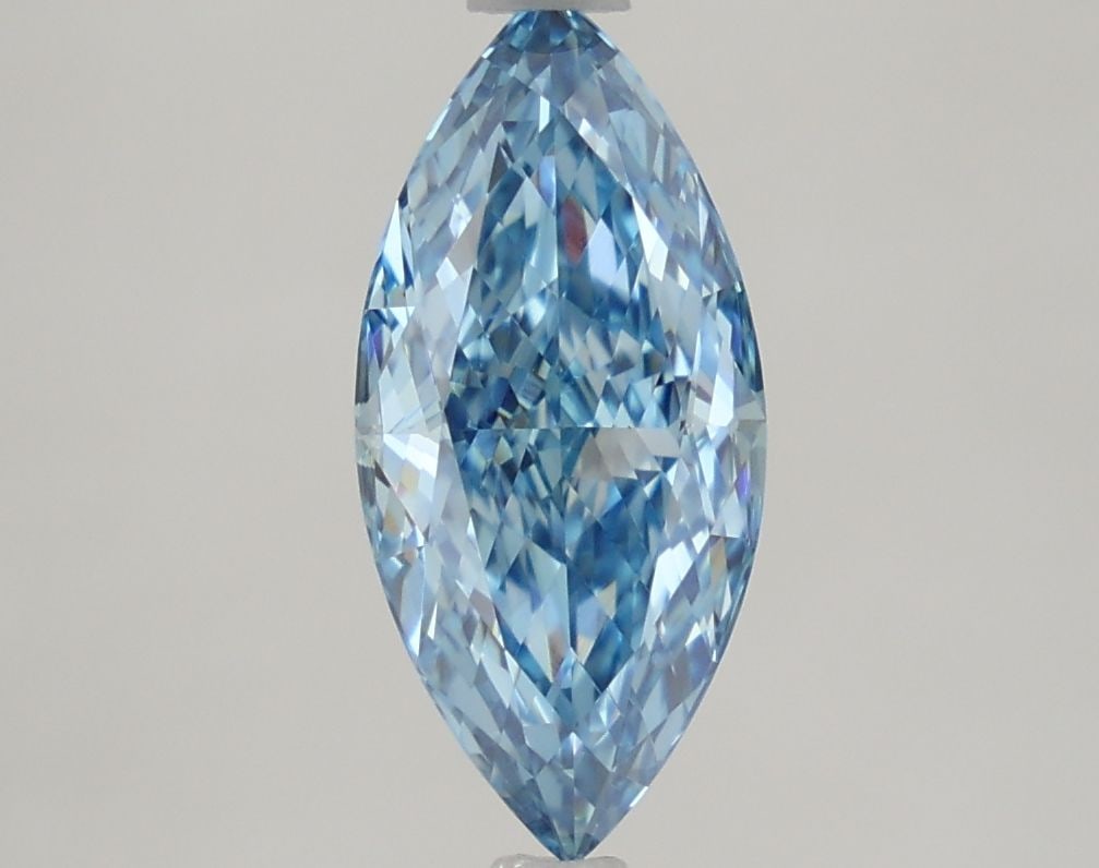 Loose Diamond - MARQUISE 1.63ct Fancy Vivid Blue VS1: Loose Diamond - MARQUISE 1.63ct Fancy Vivid Blue VS1 Source: This is a real non-mined Diamond that has been grown in a lab Shape: MARQUISE Carats: 1.63 Color: Fancy Vivid Blue Certification: IGI Video