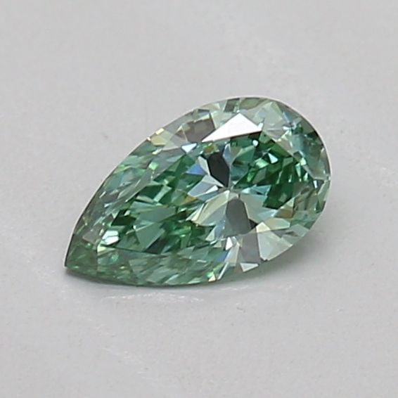 Loose Diamond - PEAR 0.18ct Fancy Vivid Green VS1: Loose Diamond - PEAR 0.18ct Fancy Vivid Green VS1 Source: This is a real non-mined Diamond that has been grown in a lab Shape: PEAR Carats: 0.18 Color: Fancy Vivid Green Certification: IGI Video: