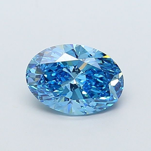 Loose Diamond - OVAL 1.75ct Fancy Vivid Blue VS1: Loose Diamond - OVAL 1.75ct Fancy Vivid Blue VS1 Source: This is a real non-mined Diamond that has been grown in a lab Shape: OVAL Carats: 1.75 Color: Fancy Vivid Blue Certification: IGI Video:
