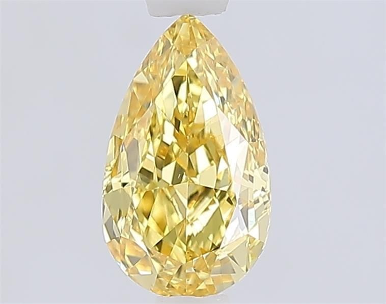 Loose Diamond - PEAR 1.08ct Fancy Vivid Yellow VS1: Loose Diamond - PEAR 1.08ct Fancy Vivid Yellow VS1 Source: This is a real non-mined Diamond that has been grown in a lab Shape: PEAR Carats: 1.08 Color: Fancy Vivid Yellow Certification: IGI Video: