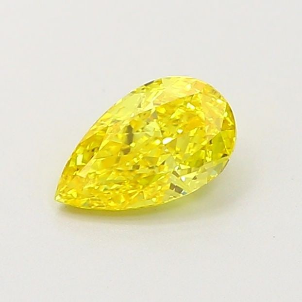 Loose Diamond - PEAR 0.54ct Fancy Vivid Yellow VS1: Loose Diamond - PEAR 0.54ct Fancy Vivid Yellow VS1 Source: This is a real non-mined Diamond that has been grown in a lab Shape: PEAR Carats: 0.54 Color: Fancy Vivid Yellow Certification: IGI Video: