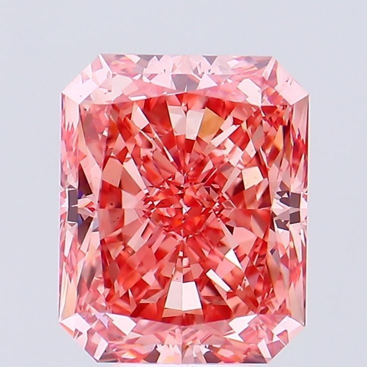 Loose Diamond - RADIANT 8.03ct Fancy Vivid Pink VS1: Loose Diamond - RADIANT 8.03ct Fancy Vivid Pink VS1 Source: This is a real non-mined Diamond that has been grown in a lab Shape: RADIANT Carats: 8.03 Color: Fancy Vivid Pink Certification: IGI Video: