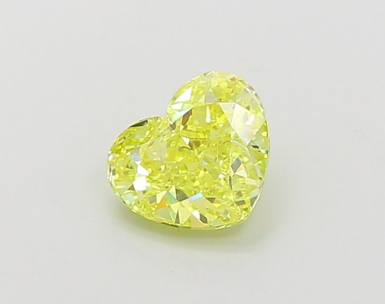 Loose Diamond - HEART 1.1ct Fancy Vivid Yellow VVS2: Loose Diamond - HEART 1.1ct Fancy Vivid Yellow VVS2 Source: This is a real non-mined Diamond that has been grown in a lab Shape: HEART Carats: 1.1 Color: Fancy Vivid Yellow Certification: IGI Video: