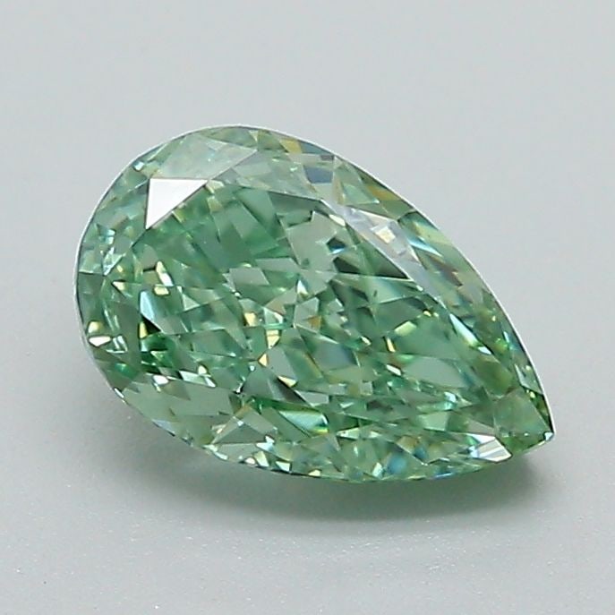 Loose Diamond - PEAR 1.06ct Fancy Vivid Green VS1: Loose Diamond - PEAR 1.06ct Fancy Vivid Green VS1 Source: This is a real non-mined Diamond that has been grown in a lab Shape: PEAR Carats: 1.06 Color: Fancy Vivid Green Certification: IGI Video: