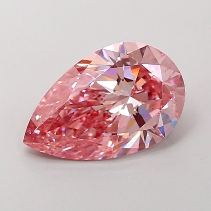 Loose Diamond - PEAR 2.85ct Fancy Vivid Pink VS2: Loose Diamond - PEAR 2.85ct Fancy Vivid Pink VS2 Source: This is a real non-mined Diamond that has been grown in a lab Shape: PEAR Carats: 2.85 Color: Fancy Vivid Pink Certification: IGI Video: