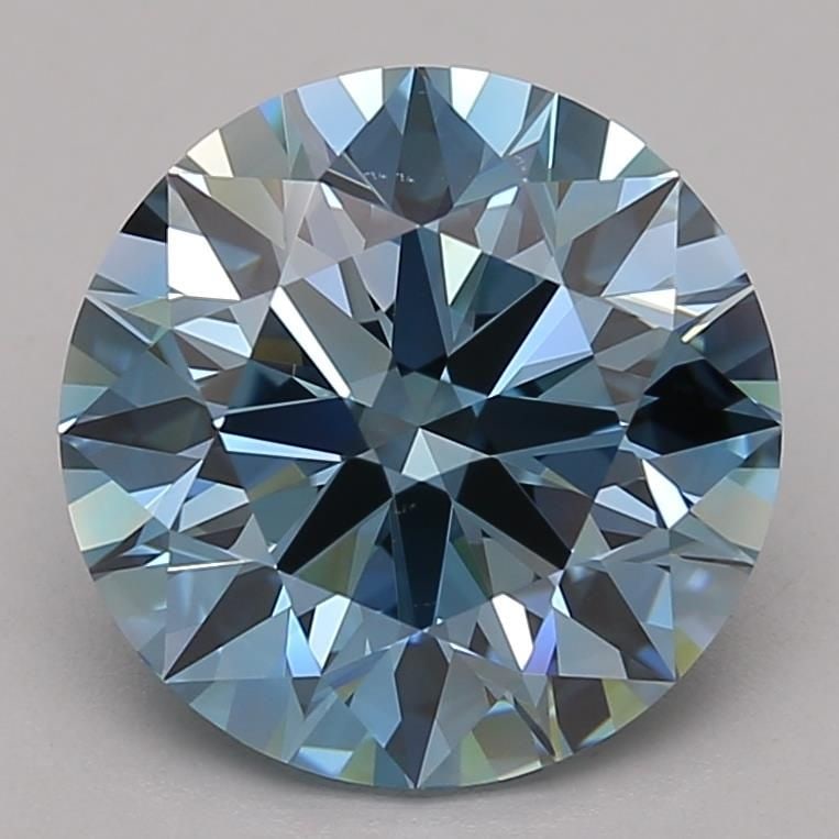 Ideal Loose Diamond - ROUND 4.06ct Fancy Vivid Blue VVS2: Ideal Loose Diamond - ROUND 4.06ct Fancy Vivid Blue VVS2 Source: This is a real non-mined Diamond that has been grown in a lab Shape: ROUND Carats: 4.06 Color: Fancy Vivid Blue Certification: IGI Vide