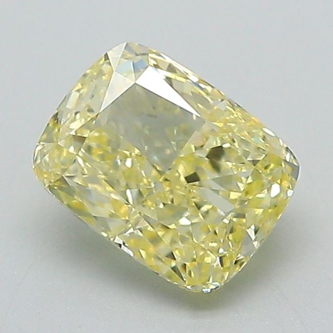 Loose Diamond - CUSHION MODIFIED 1.19ct Fancy Intense Yellow VVS2: Loose Diamond - CUSHION MODIFIED 1.19ct Fancy Intense Yellow VVS2 Source: This is a real non-mined Diamond that has been grown in a lab Shape: CUSHION MODIFIED Carats: 1.19 Color: Fancy Intense Yellow