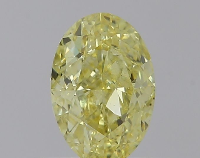Loose Diamond - OVAL 0.58ct Fancy Intense Yellow VS2: Loose Diamond - OVAL 0.58ct Fancy Intense Yellow VS2 Source: Natural Shape: OVAL Carats: 0.58 Color: Fancy Intense Yellow Certification: GIA Video: