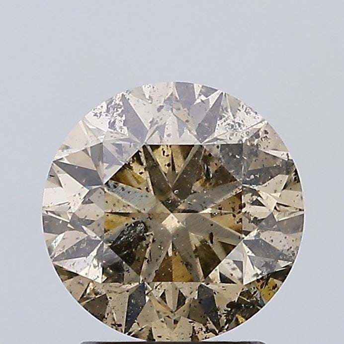 Loose Diamond - ROUND 2.01ct Fancy Brown I1: Loose Diamond - ROUND 2.01ct Fancy Brown I1 Source: Natural Shape: ROUND Carats: 2.01 Color: Fancy Brown Certification: NONE Video: